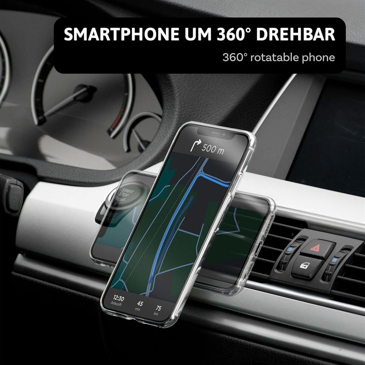ONEFLOW Car Flex Grip für Samsung Galaxy, Apple iPhone, Huawei, Sony, usw. – Auto Handyhalter für da