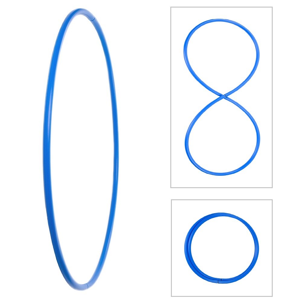 Faltbarer Hula Hoop, HDPE-20mm, farbig, Ø90/95/100/105cm Blau Ø90cm, Blau Ø90cm
