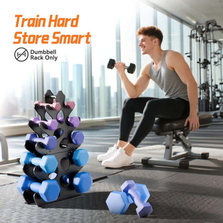 3-stufiges/4-stufiges/5-stufiges Hantelregal, Gewichtsständer für das Home Gym, Halteständer für Fre