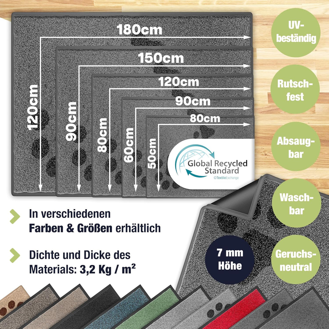 KESSER Schmutzfangmatte Profi Fussmatte in vielen Grössen, Türmatte, Teppich, Fussabtreter & Fussabs