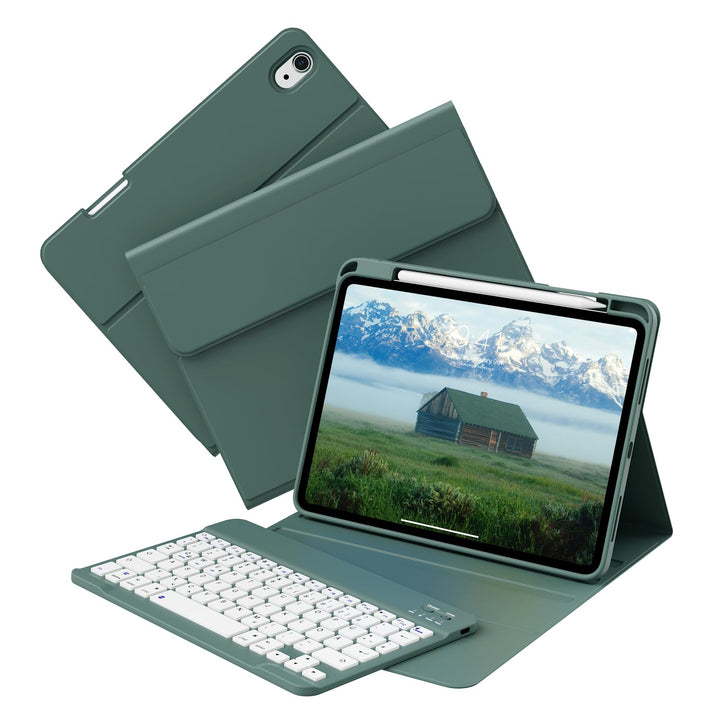 Tastatur Hülle für iPad (A16) 11. Generation/iPad 10. Generation 10,9 Zoll 2025/2022, Rechte Stiftsc