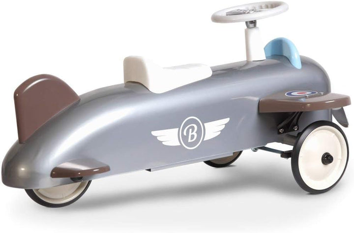 Baghera 878 - Rutscher Flugzeug, grau, 75x48x37 cm, 1-3 Jahre, Rutschauto