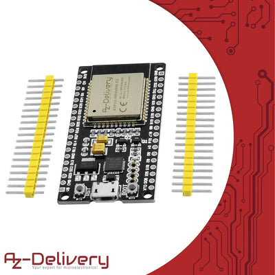 AZDelivery 5 x ESP-32 Dev Kit C unverlötet NodeMCU Module WLAN WiFi Development Board mit CP2102 (Na