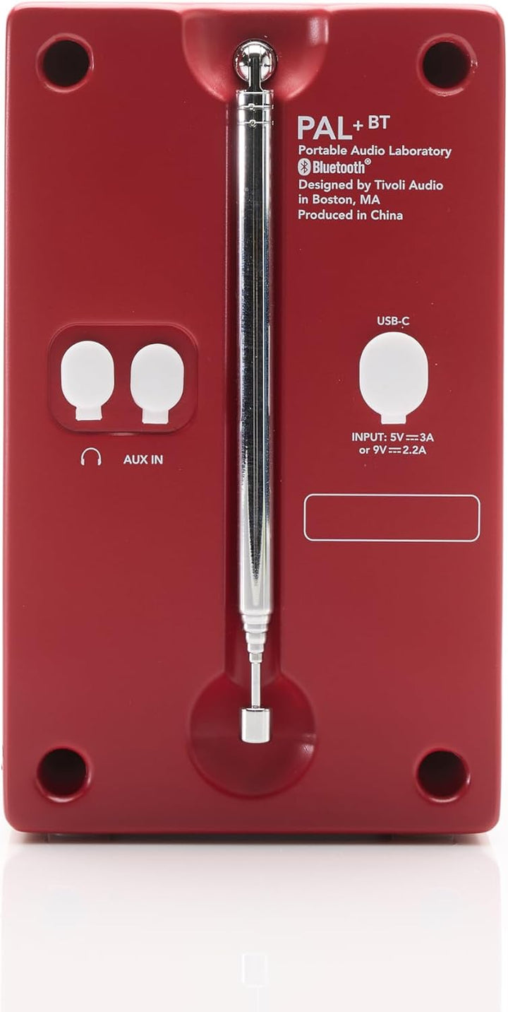 Tivoli Audio PAL+ BT (Gen 3) FM-Radio Bluetooth Tragbar/USB-C (Rot), rot