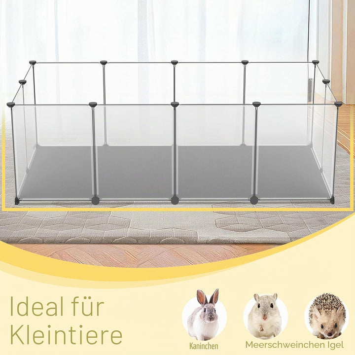 YRHome Freigehege Gittergehege für Kaninchen Hasen Meerschweinchen Gehege Freilauf Hamster Welpengeh