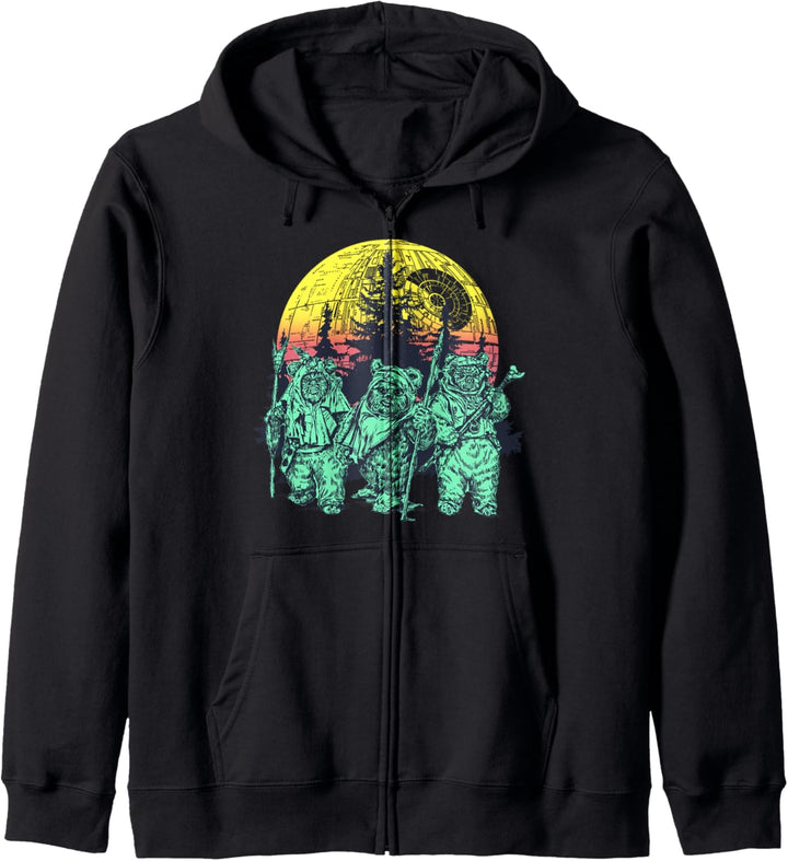 Star Wars Endor Ewok Forest Sunset Kapuzenjacke