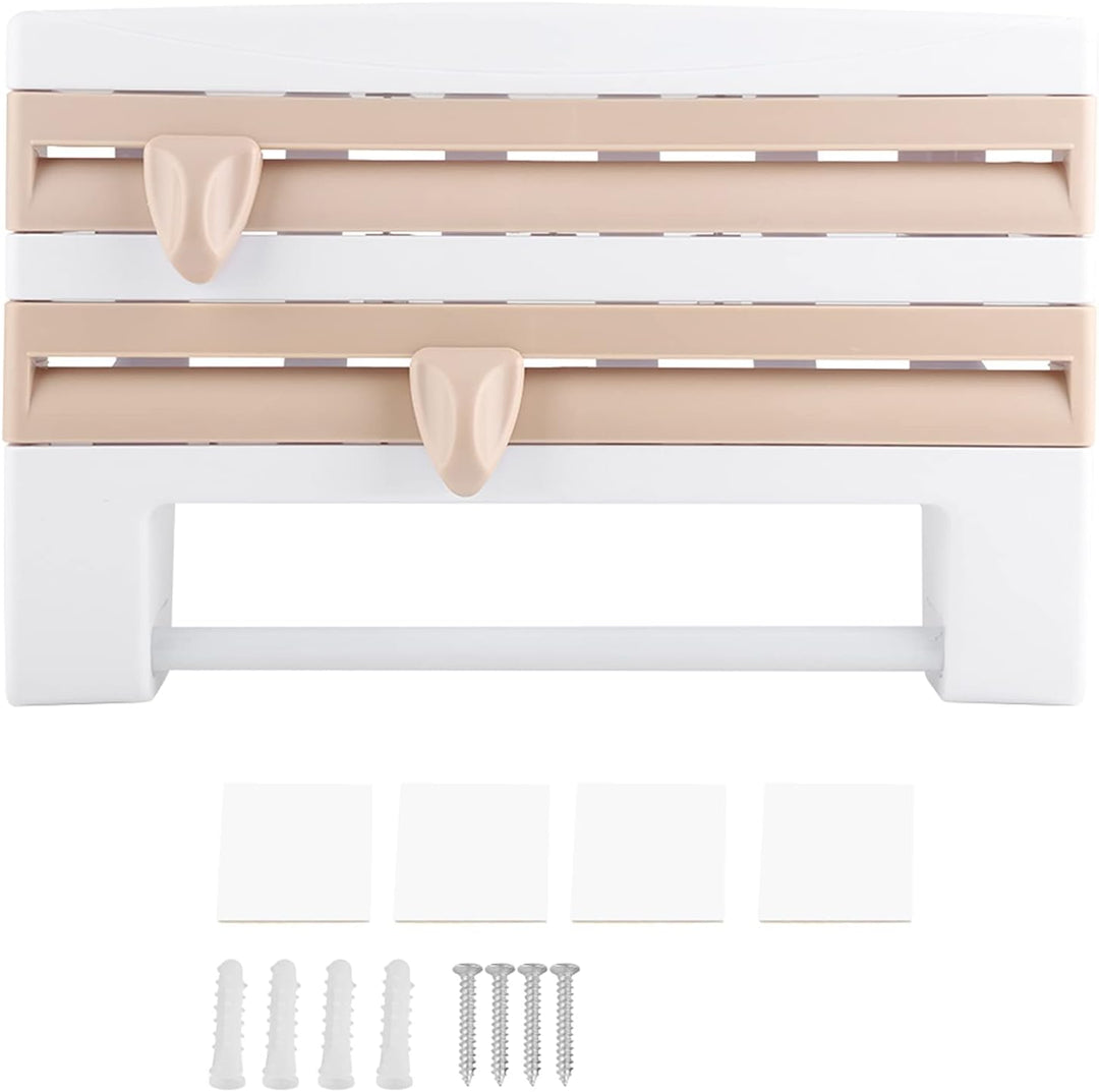 Wandrollenhalter, 3-Fach Schneidabroller, Papierrollenhalter Mit Scharfen Klingen Folienschneider Mi