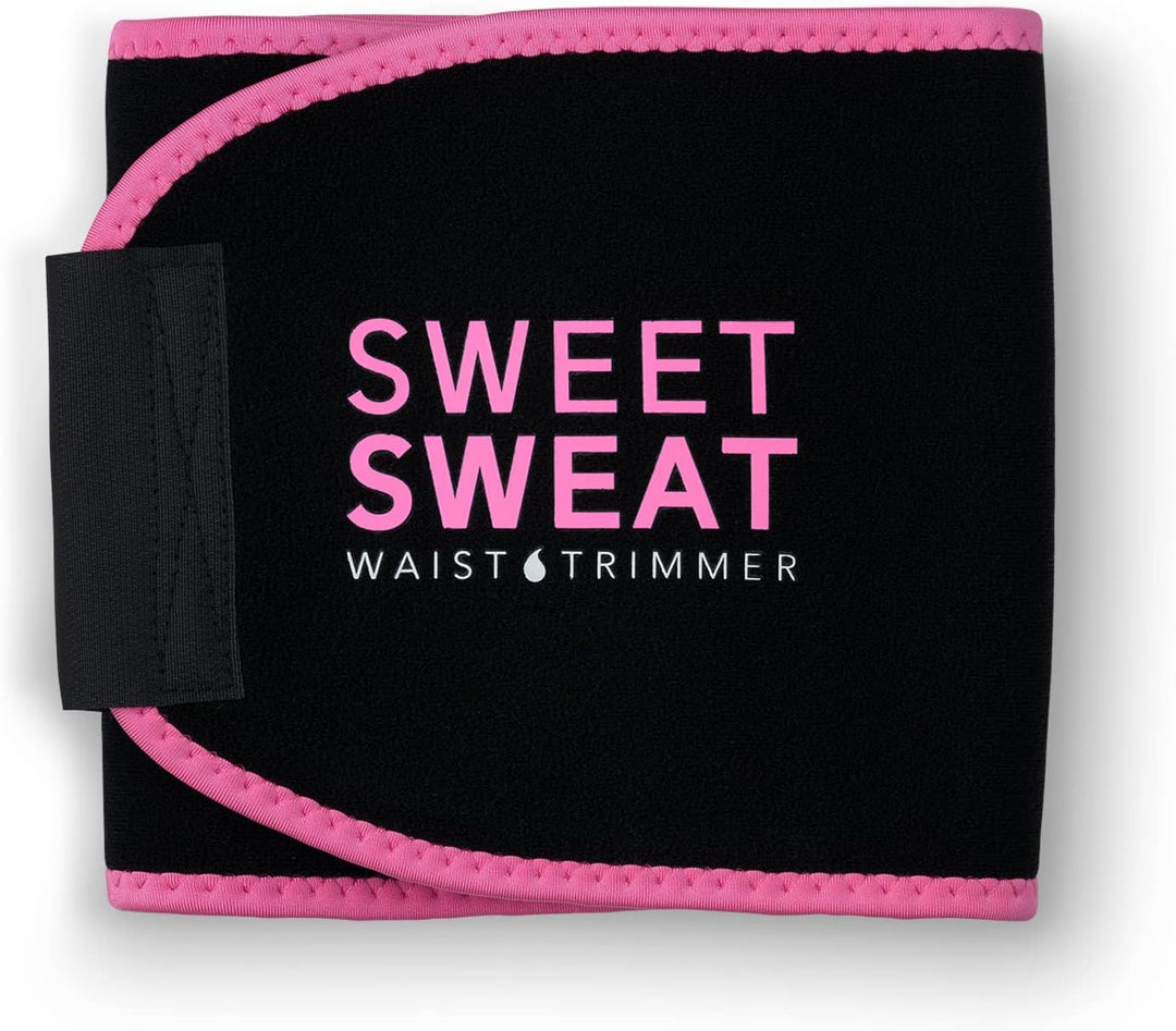 Sports Research Bauchgurt „Sweet Sweat“ zur Förderung der Schweissbildung am Bauch, Pinkes Logo, Lar