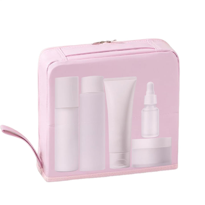 Reise-Kosmetiktasche, parallele Make-up-Tasche, grosse Kapazität, Organizer mit Fächern, wasserdicht