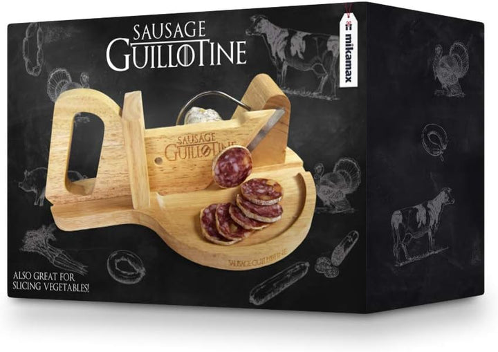 mikamax - Wurst Schneider Guillotine - Traditionelle Wurstschneidemaschine - Sausage Guillotine - 30