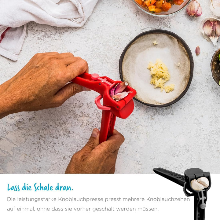 Dreamfarm GARJECT LITE Knoblauchpresse Kunststoff | Presst ungeschälten Knoblauch und ist selbstrein
