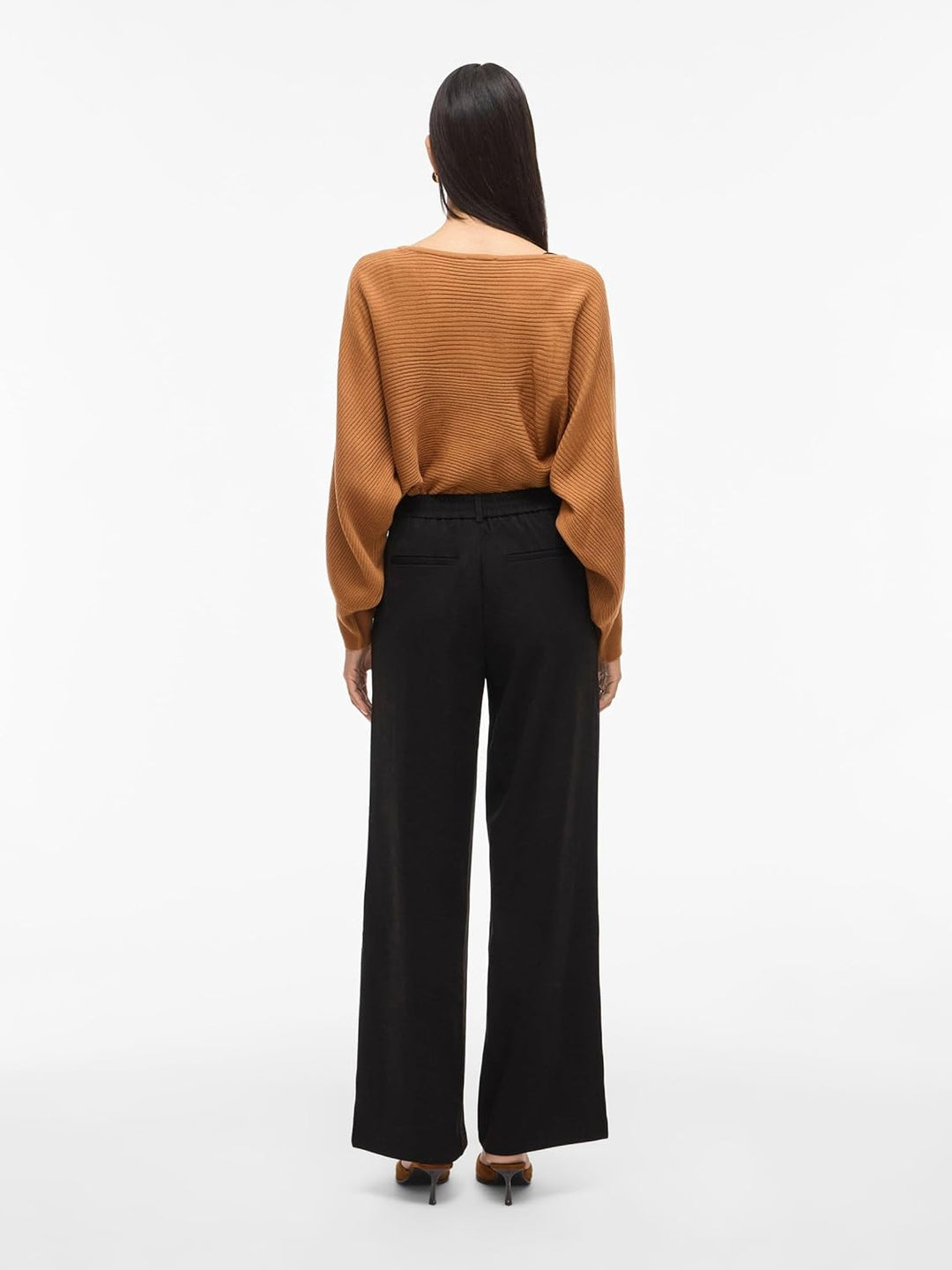 Vila Damen Vivarone Hw Wide Pant-Noos Stoffhose 36 Schwarz, 36 Schwarz