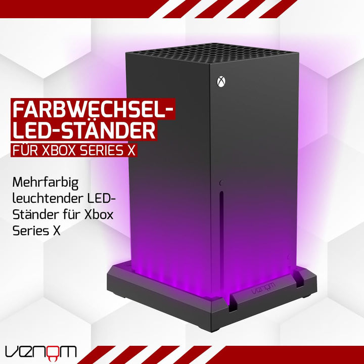 Venom Mehrfarbiger Konsolenständer mit LED-Licht (Xbox Series X) (Xbox Series