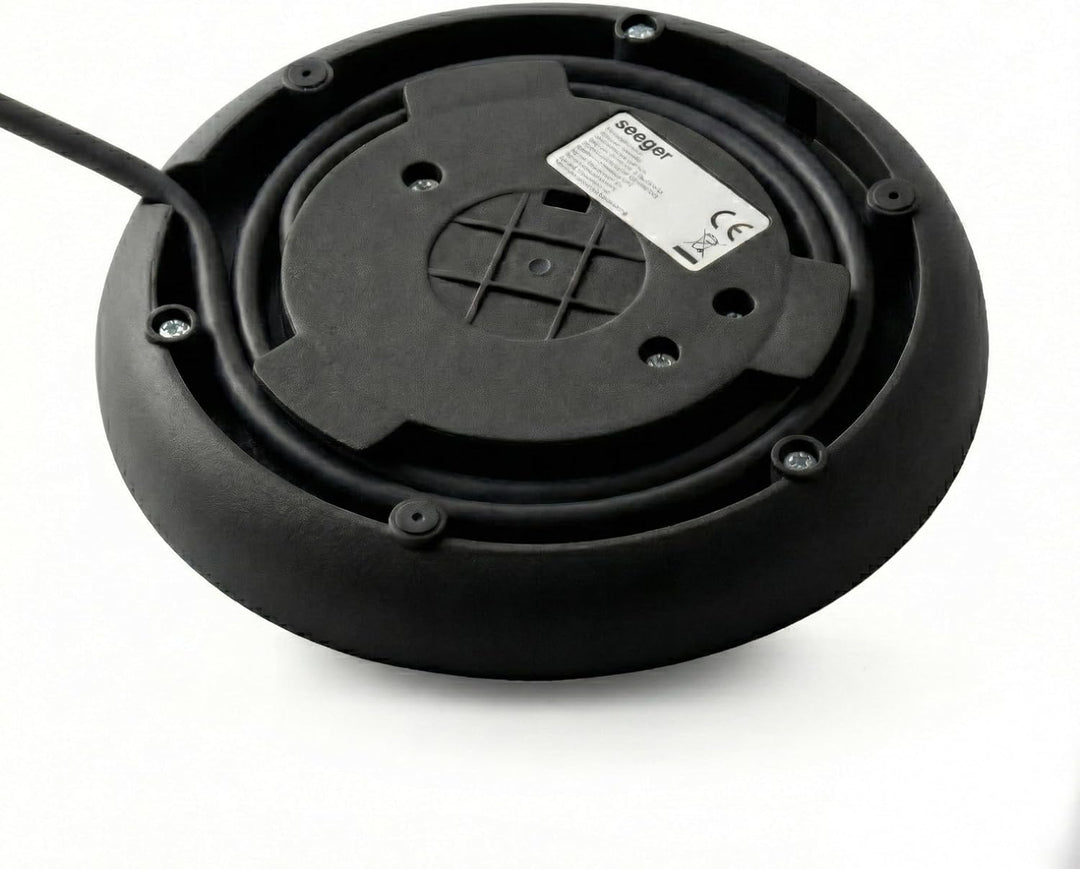 Seeger Wasserkocher, 1,7L, Mikro-Sieb-Filter, BPA-Frei, 2200W, 360° drehbarer Sockel, Schwarz, SGR10