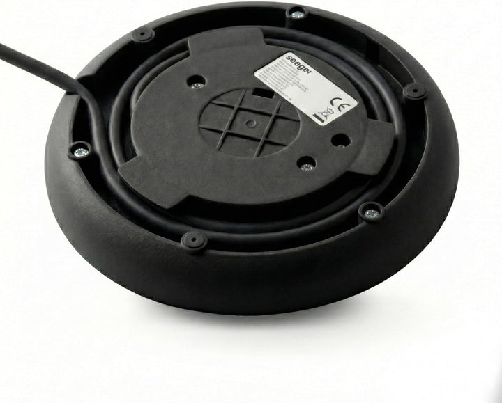 Seeger Wasserkocher, 1,7L, Mikro-Sieb-Filter, BPA-Frei, 2200W, 360° drehbarer Sockel, Schwarz, SGR10