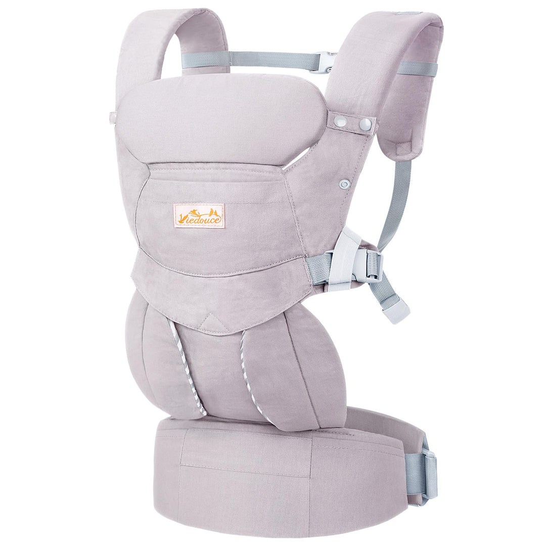 Viedouce Babytrage Neugeborene ab Geburt, Ergonomische Baby Trage Baumwolle Tragegurt mit Kopstütze