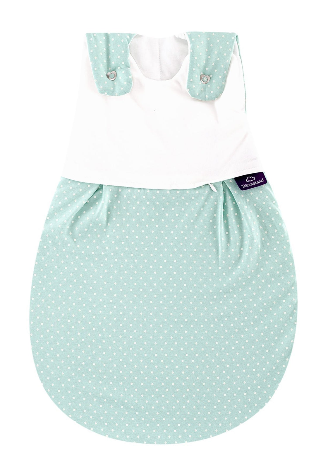 Träumeland S0100307 Aussenschlafsack LIEBMICH Pünktchen mint, Grösse 80/86, mehrfarbig