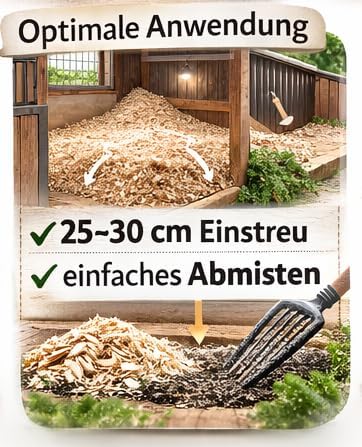 HORSEDREAM Waldgold | Waldboden-Einstreu | geruchsneutral | kostensparend | allergikerfreundlich (60