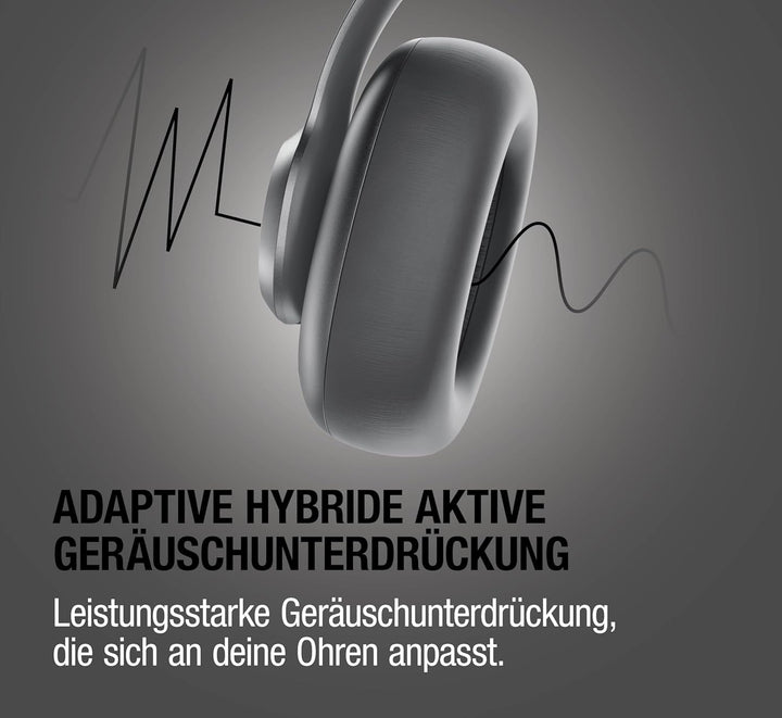 Fresh 'n Rebel Clam Ace 2, ANC-Kopfhörer, Hybrid Active Noise Cancelling, Ambient-Sound-Modus, Multi