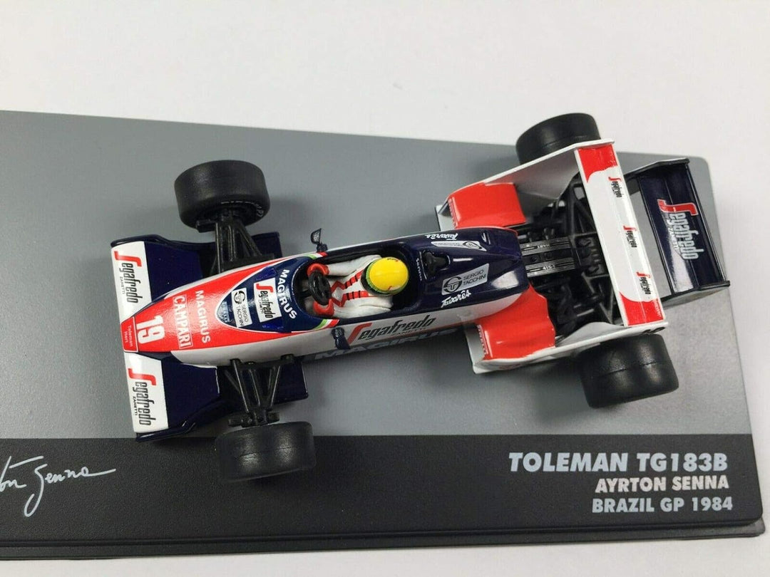 OPO 10 - Auto 1/43 F1 TOLEMAN TG183B Ayrton Senna BRASILIEN GP 1984 (717)