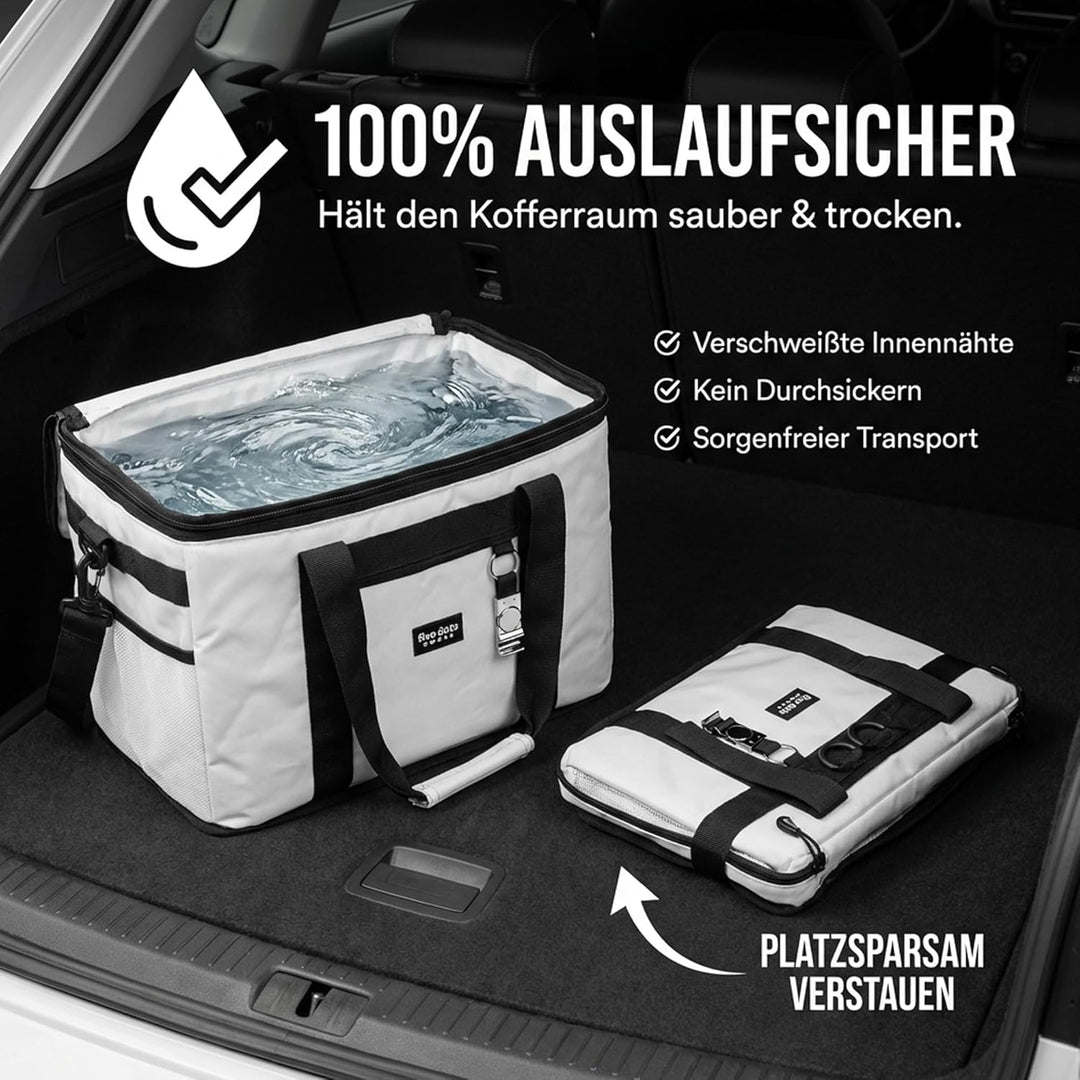 Kühltasche faltbar zum Einkaufen & Picknick - Kühltasche gross Auto als Thermotasche & Picknicktasch