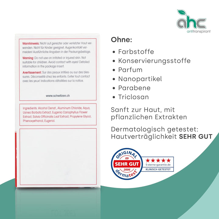 JV Cosmetics - AHC forte Antitranspirant - gegen Schwitzen an Händen und Füssen (50 ml) 50 ml (1er P