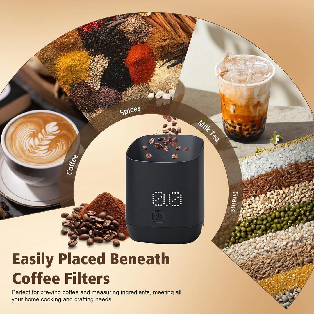 Digitales Dosierbecher mit LED-Display,Kaffee Waage Digital,Type-C Wiederaufladbare Espresso Waage m