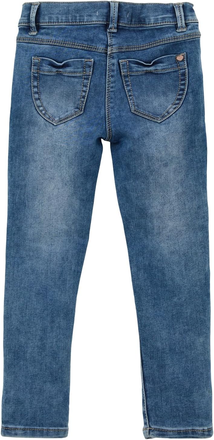 s.Oliver Mädchen Slim: Denim im Used-Look 92 Slim Blau, 92 Slim Blau