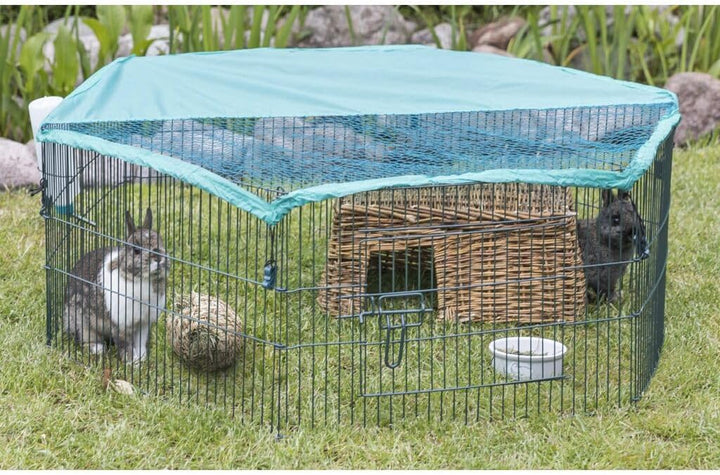 Trixie Natura Outdoor-Gehege 6 Elemente für Jungtiere mit Netz, 58 x 38 cm