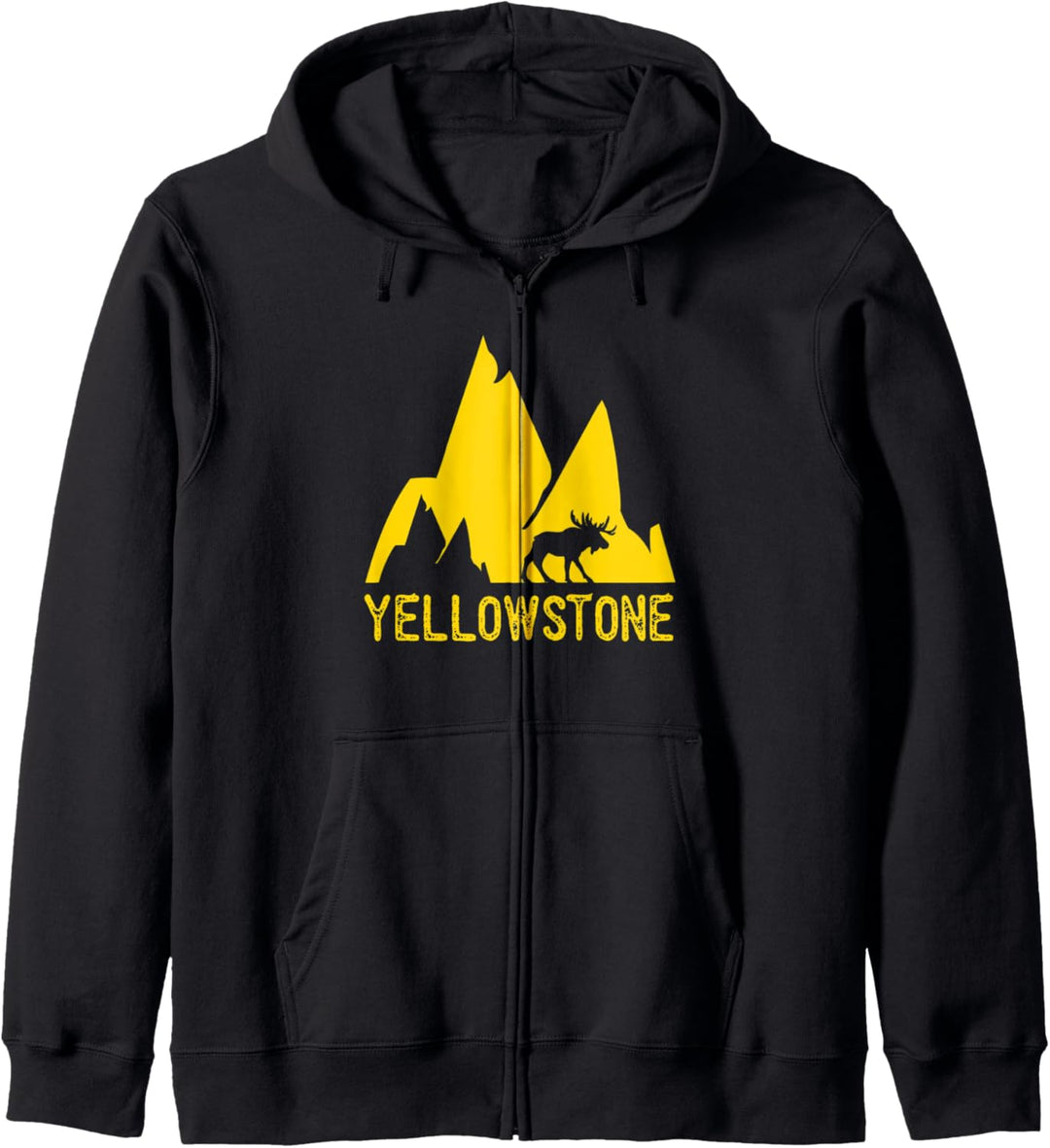 Yellowstone Mountains Moose Gift Kapuzenjacke