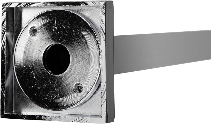 Croydex AD116441 Duschvorhangstange mit Ringen, quadratisch, maximale Länge 2500 mm, Chrom Quadratis