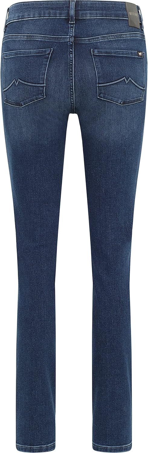 MUSTANG Damen Jeans Hose Crosby Relaxed Slim 26W / 30L Blau, 26W / 30L Blau