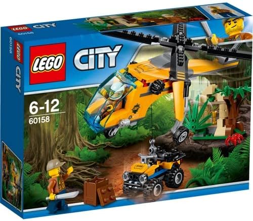 LEGO City 60158 - "Dschungel-Frachthubschrauber Konstruktionsspiel, bunt