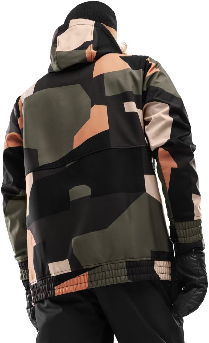 SIROKO W1 Ski- & Snowboardjacke Herren Wasserdicht Wärmeschutz Fronttasche Wintersport XXS Schwarz/B
