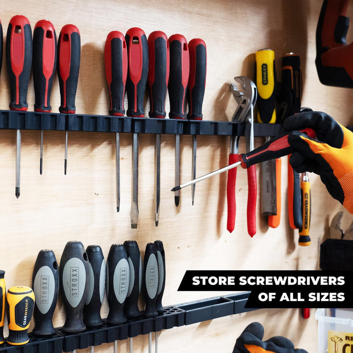 StealthMounts Wand-Hive-System, Schraubendreher-Regal, Aufbewahrungsregal für Handwerkzeug-Aufbewahr
