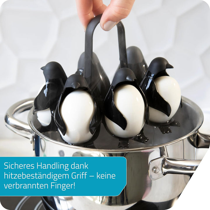 Peleg Design Egguins – Pinguin-förmiger Eierspender & Eier Aufbewahrung – Eierkocher & Kühlschrank O