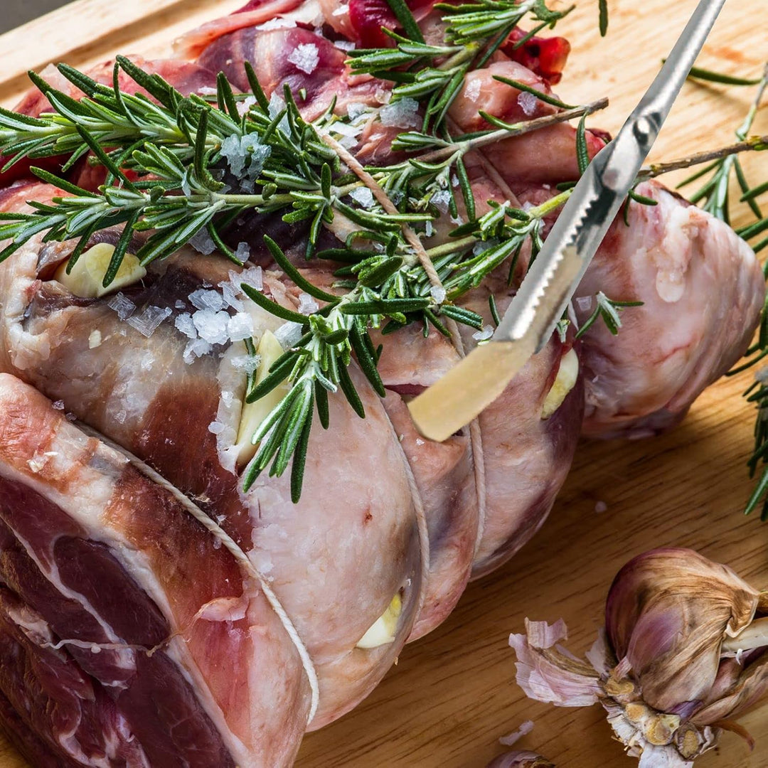 Westmark 3 Spicknadeln mit gezahnten Klemmen, Länge: je 19,3 cm, Rostfreier Edelstahl, Silber, 12672