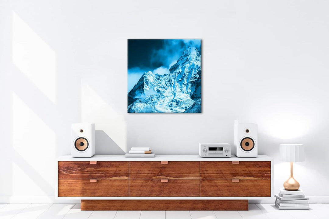 deyoli Himalaya-Gebirge Format: 70x70 Effekt: Zeichnung als Leinwandbild, Motiv auf Echtholzrahmen,