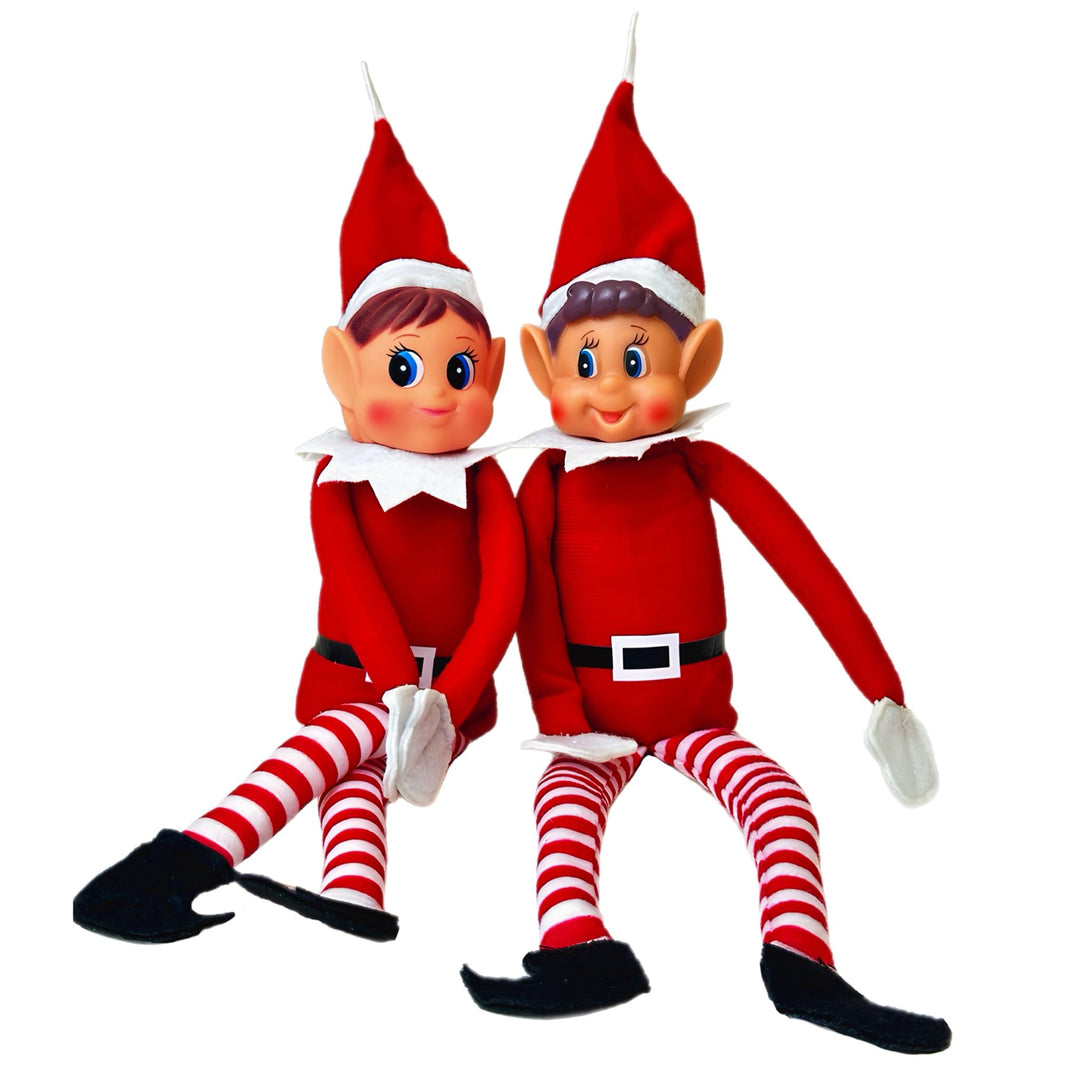 GLOW Wholesale Elfie (Junge) und Elvie (Mädchen) Set lustige und verspielte Elfen verhalten Sich sch