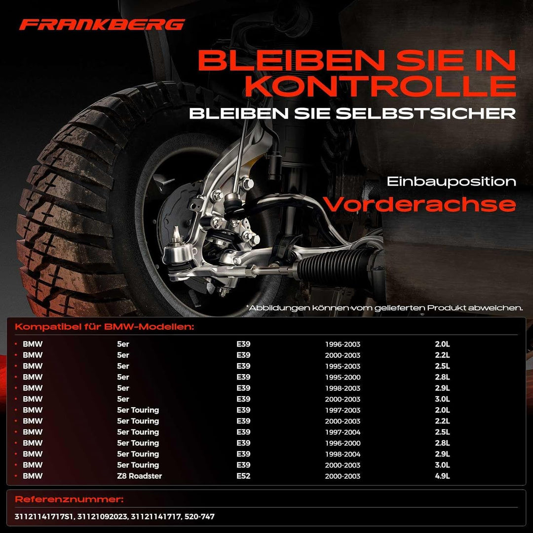 Frankberg Querlenker Radaufhängung Vorne Links Oben Kompatibel mit 5er E39 5er Touring E39 520 523 5