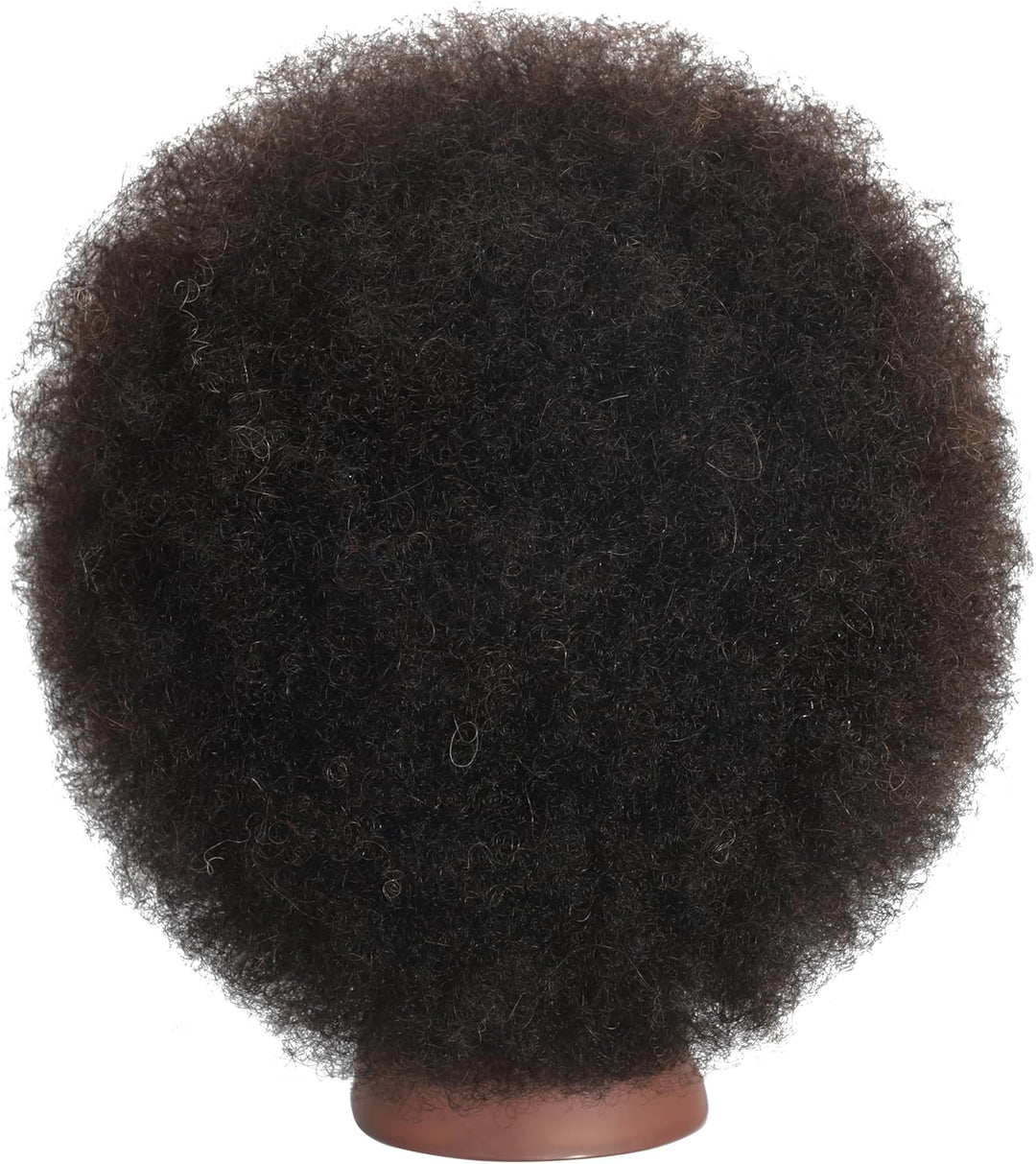 Training Head African American with 100% Human Hair Mannequin Head Cosmetology Afro Hair Manikin Hea