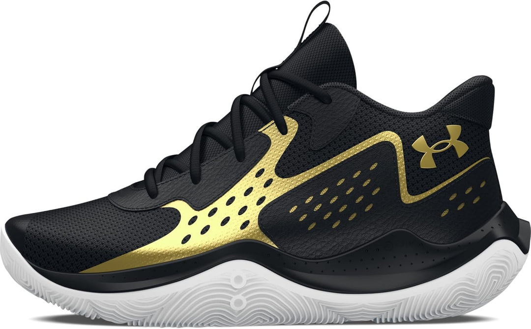 Under Armour Unisex Kinder 3026635Sneaker 36 EU 002 Schwarz Schwarz Metallic Gold, 36 EU 002 Schwarz