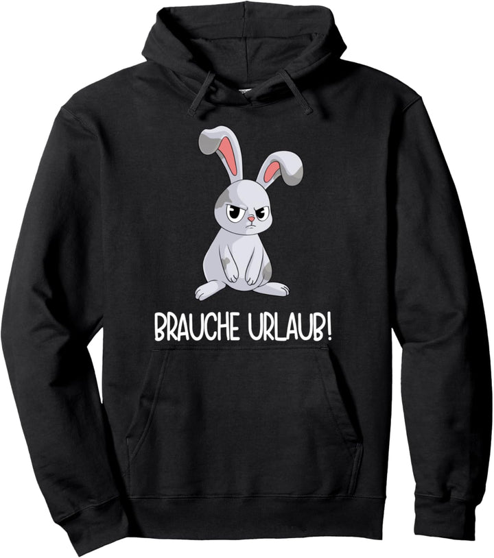 Brauche Urlaub! Lustiges Kaninchen & Hase reif für die Insel Pullover Hoodie