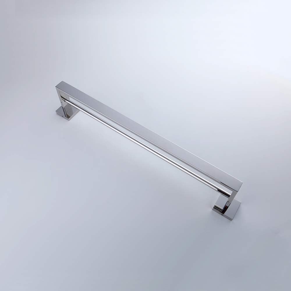 Handtuchstange Doppelt, 60 cm Badezimmer Handtuchhalter aus Edelstahl, Chrom Polierter Chrom (Doppel