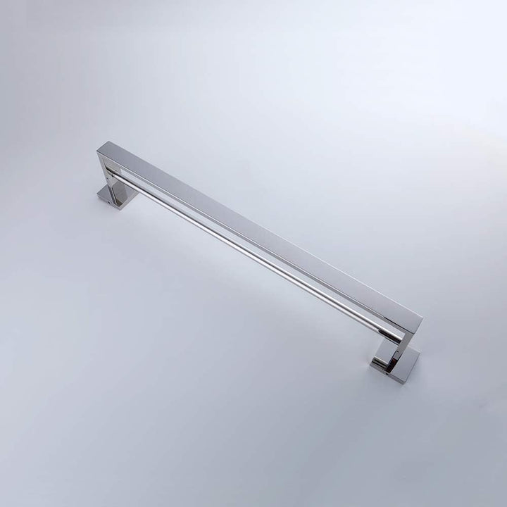 Handtuchstange Doppelt, 60 cm Badezimmer Handtuchhalter aus Edelstahl, Chrom Polierter Chrom (Doppel