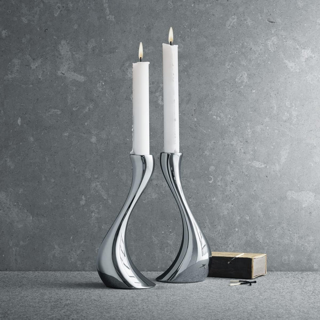 Georg Jensen Kerzenhalter-Set Cobra (M) (2-teilig) 20cm, 20cm
