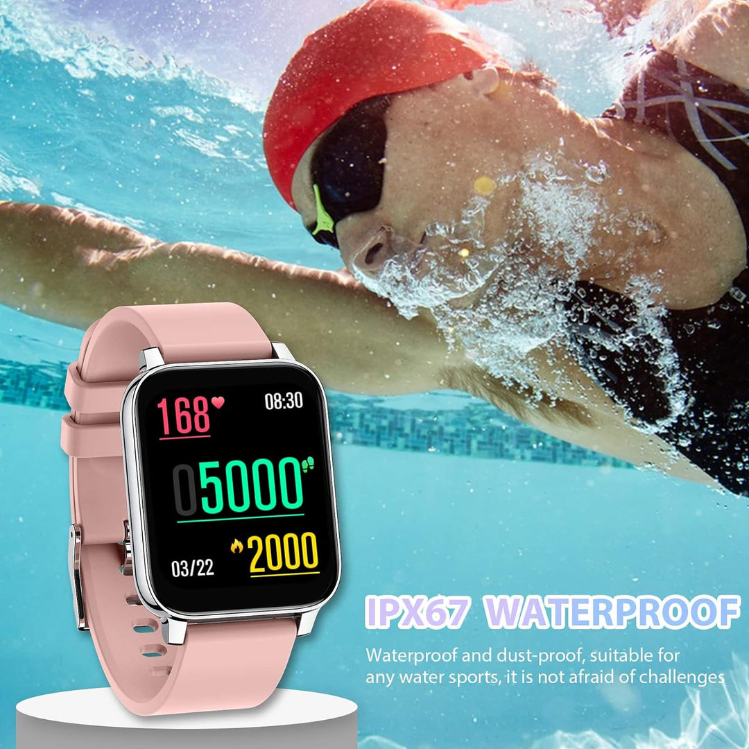 SUPBRO Smartwatch, 1.69 Zoll HD Voll Touchscreen Fitness Tracker Uhr, IP67 Wasserdicht Fitnessuhr mi