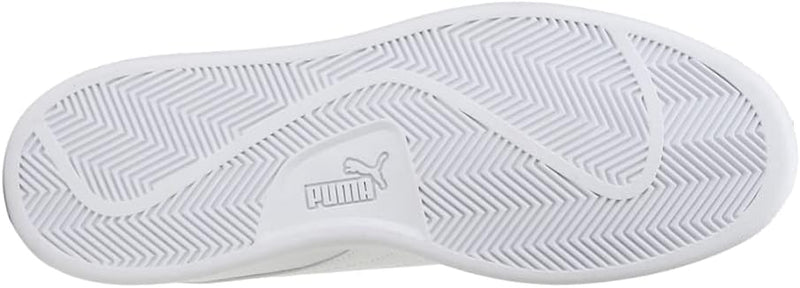 PUMA Unisex Smash V2 L Sneaker 45 EU Puma White Puma White, 45 EU Puma White Puma White