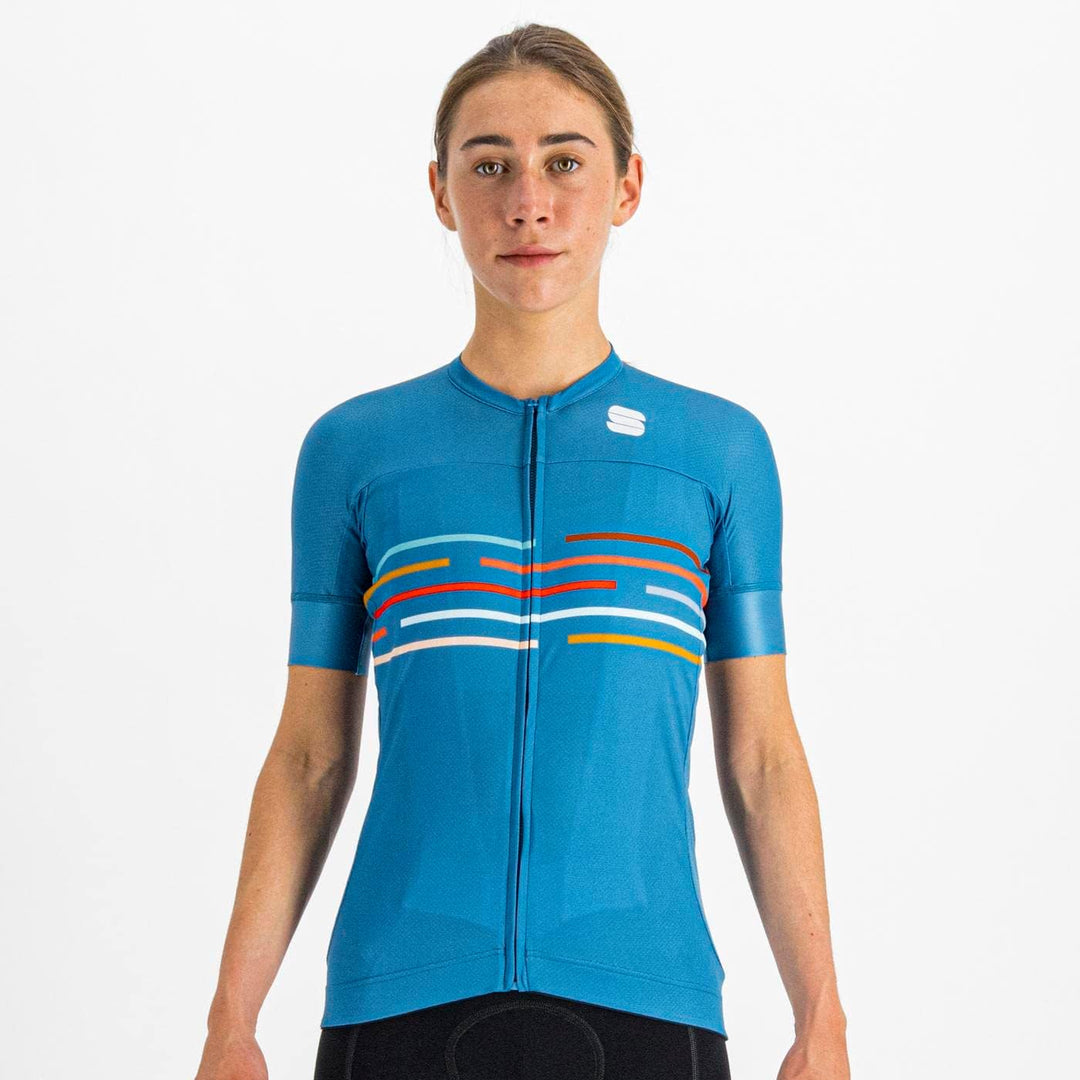 Sportful Damen Vélodrome W Ss JRS Sweatshirt XS Beerenblau, XS Beerenblau