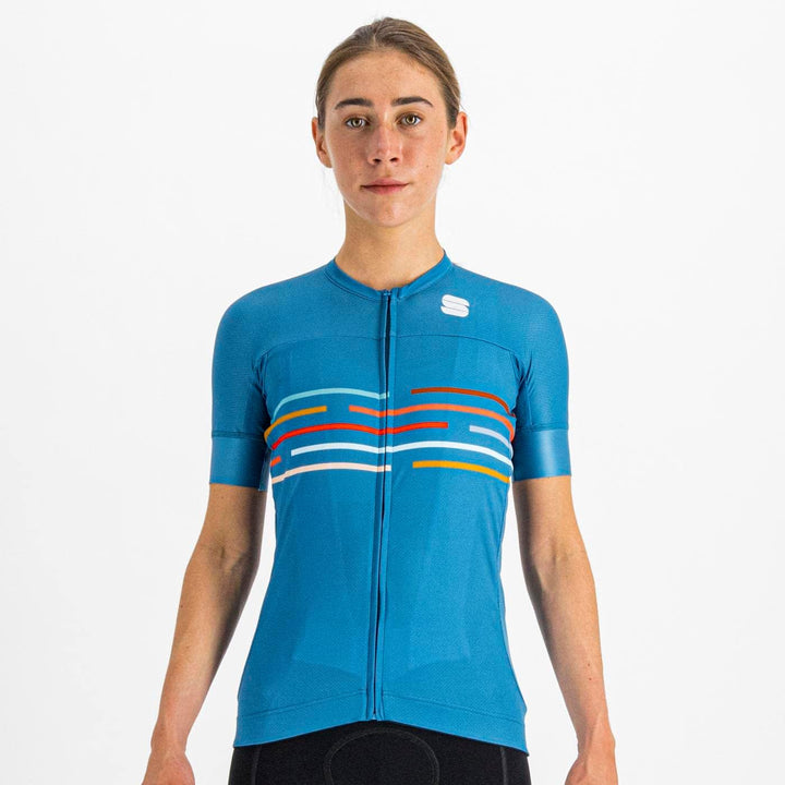 Sportful Damen Vélodrome W Ss JRS Sweatshirt XS Beerenblau, XS Beerenblau